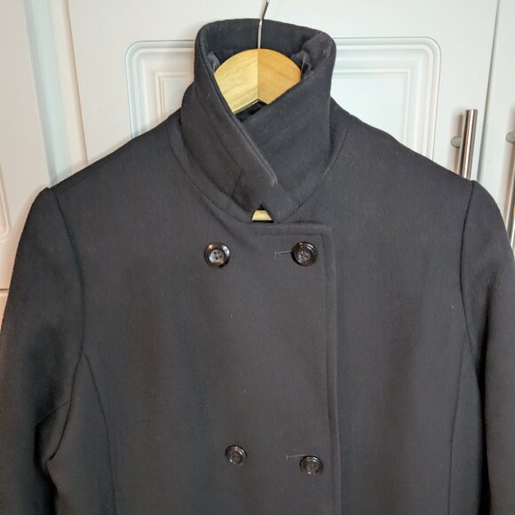 Vintage D’Allaird’s Black Wool Velvet Collar Midi Coat | M/L Oversized Fit - Picture 3 of 13